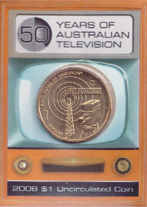 2006 TV Australia $1 (50 Years of Television) K000265